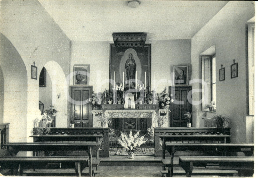 Cartolina originale da collezione 1960 BIUMO SUPERIORE VA Interno CASA DELL IMMACOLATA Cartolina FG VG 1