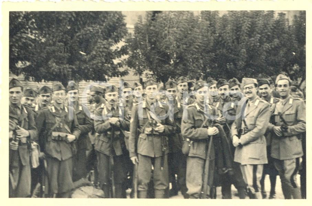 Fotografia d'epoca originale 1942 CARSOLI (AQ) WWII Gruppo ufficiali dell'esercito *Fotografia 1