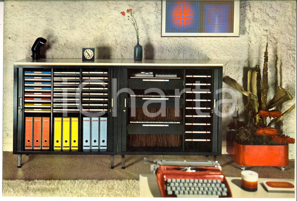 Materiale pubblicitario d’epoca 1970 ca MILANO Ditta SUSTA Classificatore universale OBBO *Catalogo ILLUSTRATO 1