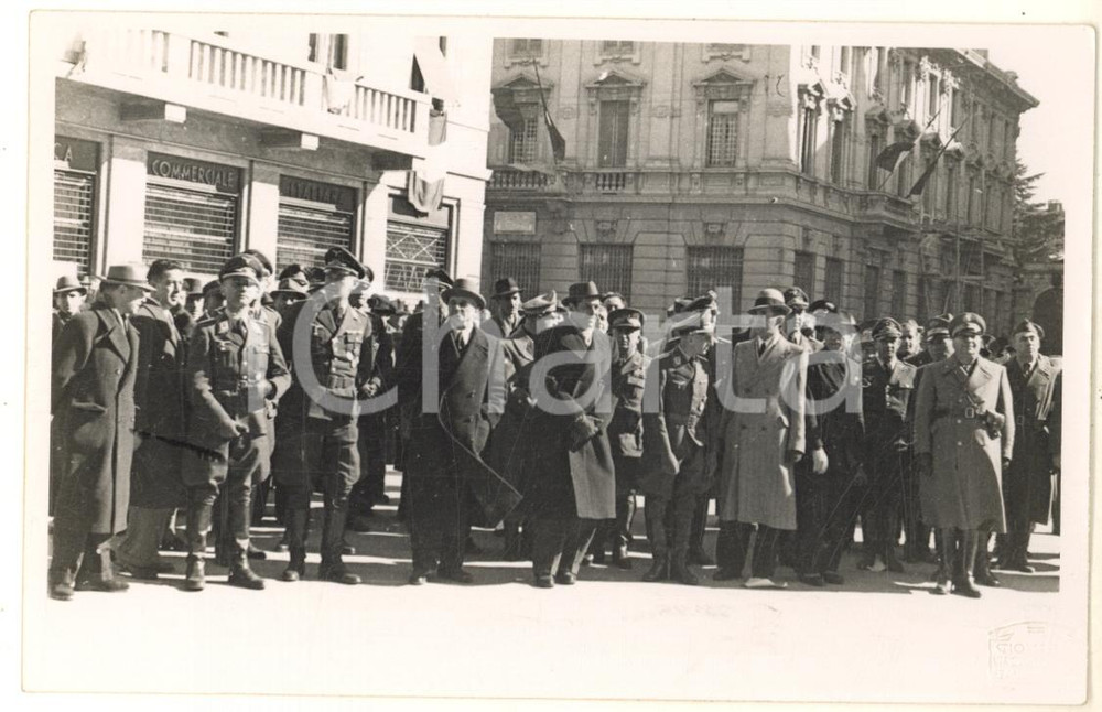 Fotografia d epoca originale 1942 GALLARATE Commemorazione Mario BRUMANA fondatore del Fascio Foto 3 1
