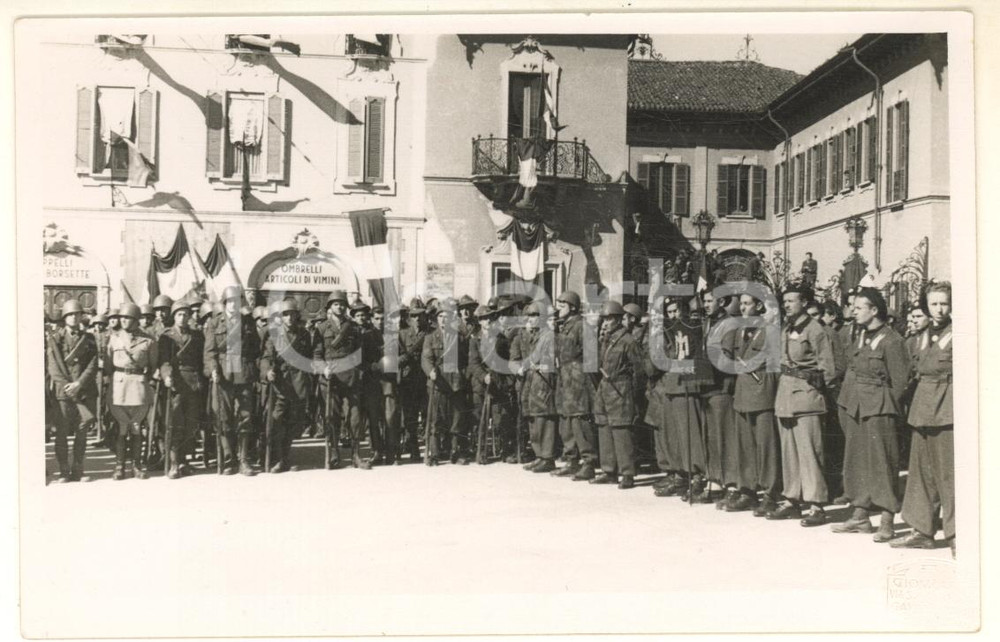 Fotografia d epoca originale 1942 GALLARATE Commemorazione Mario BRUMANA fondatore del Fascio Foto 6 1