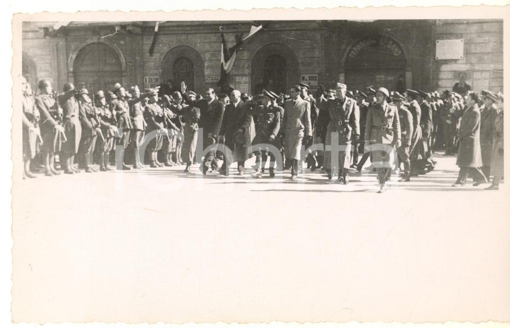 Fotografia d epoca originale 1942 GALLARATE Commemorazione Mario BRUMANA fondatore del Fascio Foto 7 1