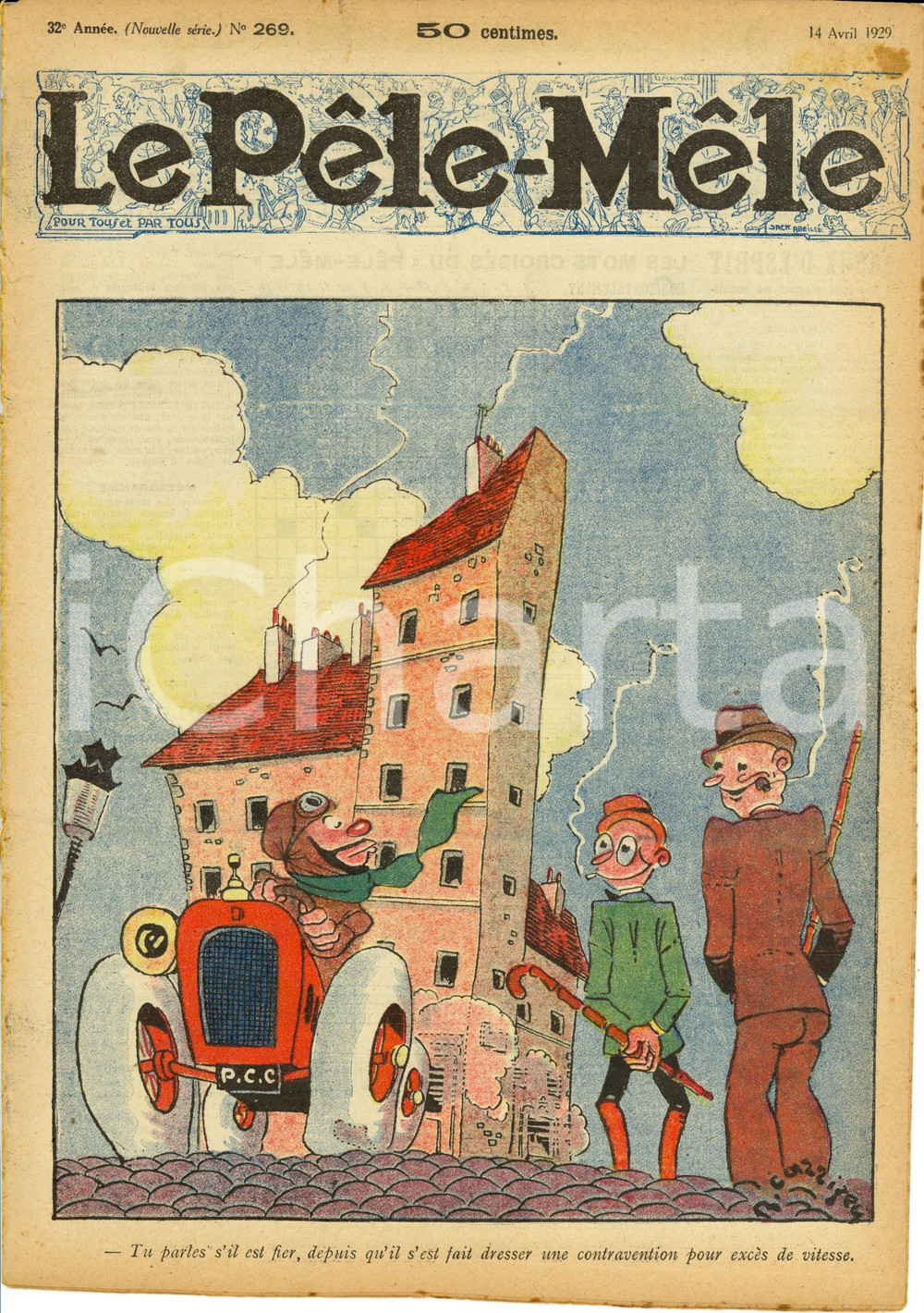 Giornale, rivista storica 1929 LE PELEMELE Jeuneurs et déjeuneurs bizarres Rivista Anno 32 n°269 1