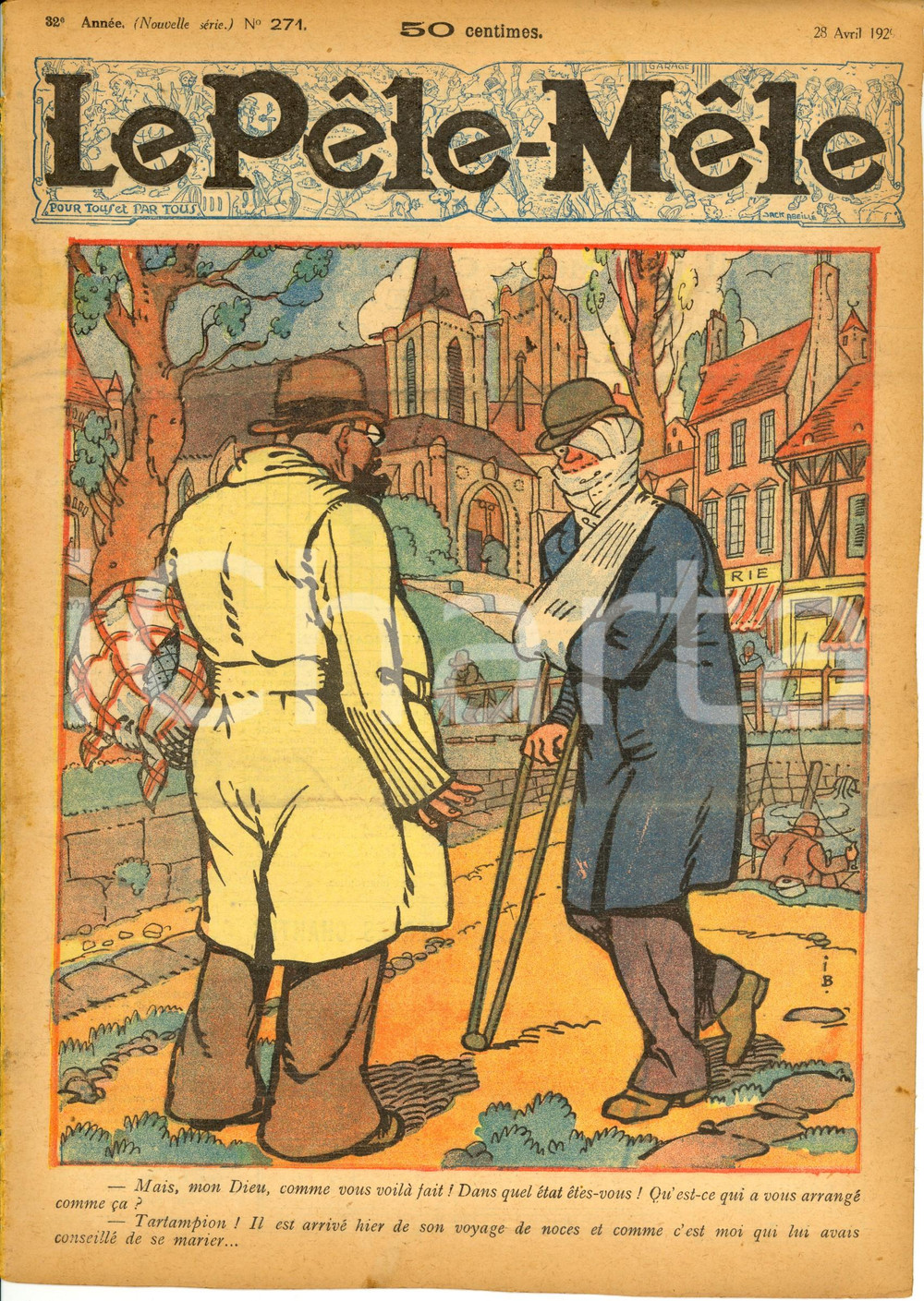 Giornale, rivista storica 1929 LE PELE-MELE La crise du logement *Rivista umoristica Anno 32 nÂ° 271 1