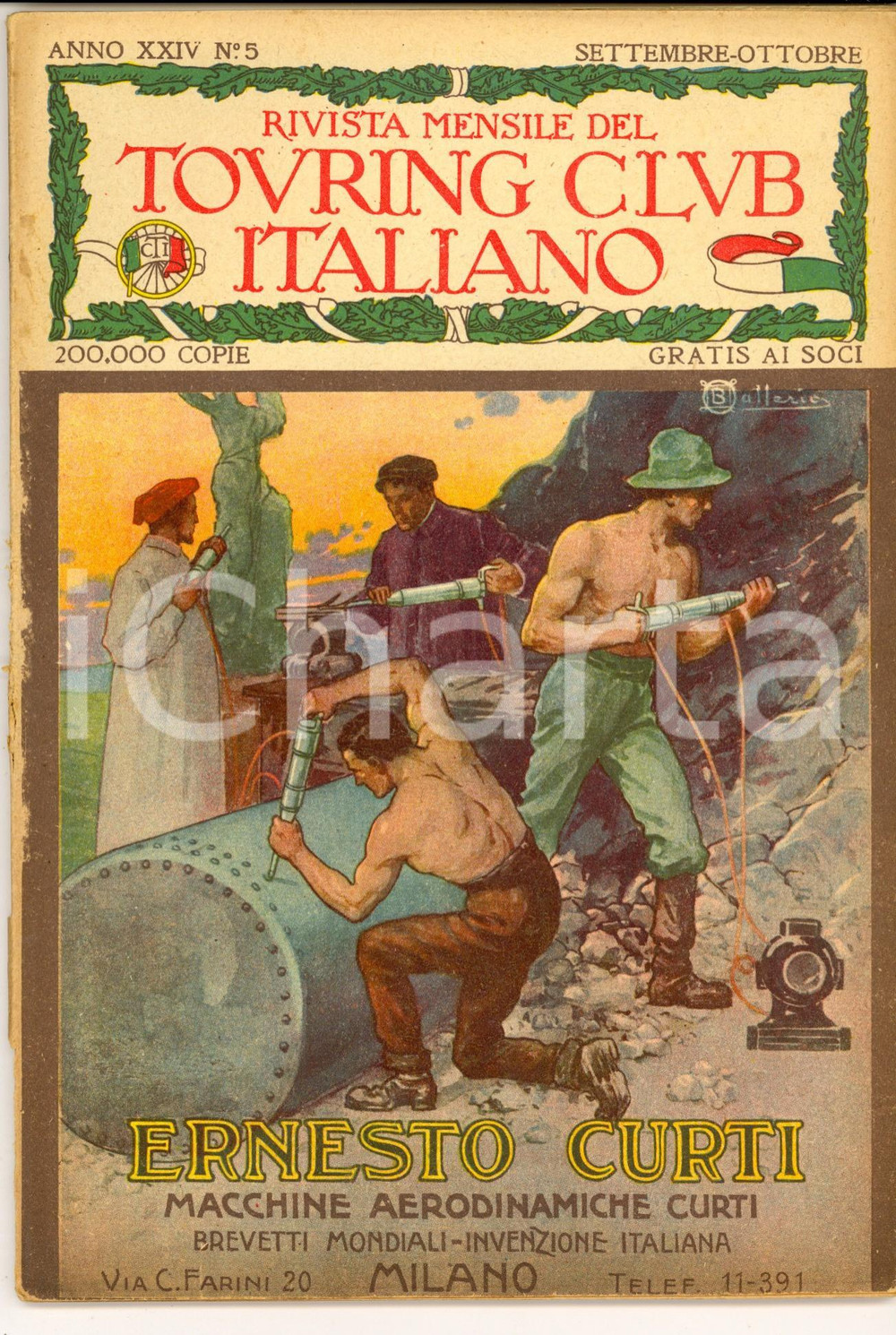 Giornale, rivista storica 1919 TOURING CLUB ITALIANO La battaglia di Punta SAN MATTEO *Anno XXV nÂ° 5 1