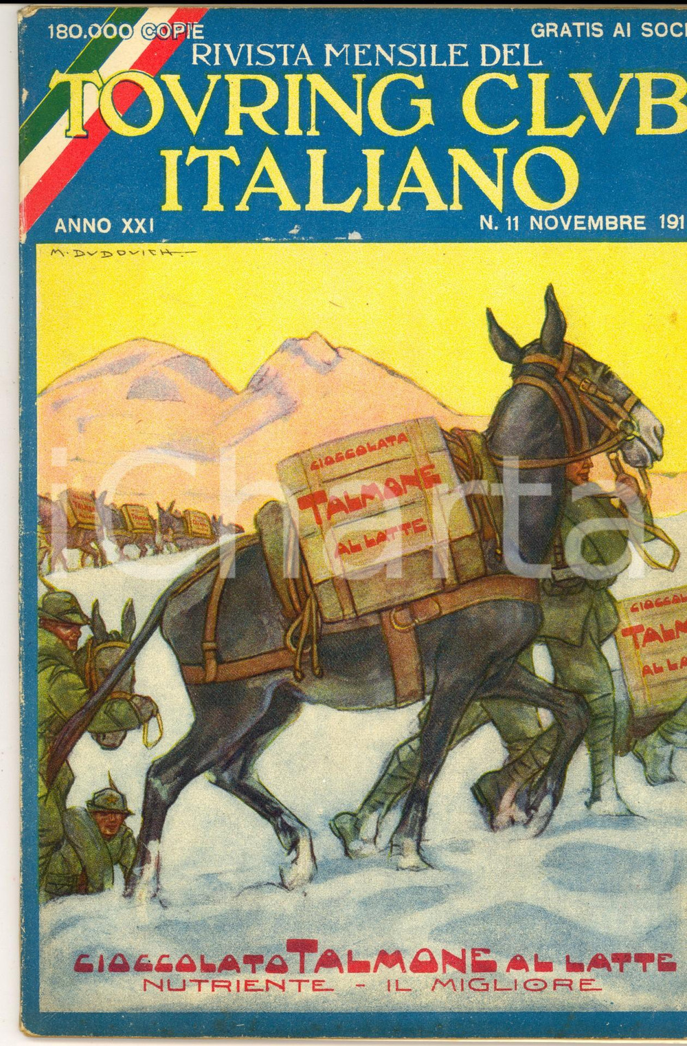 Giornale, rivista storica 1915 TOURING CLUB ITALIANO Leggende della valle di LEDRO *Anno XXI n° 11 1