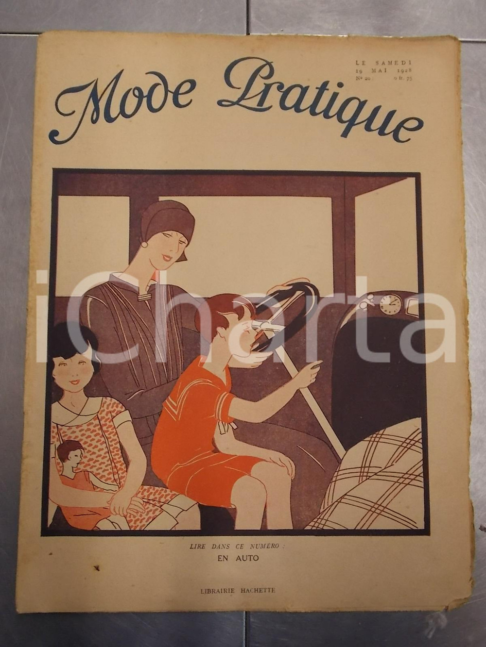 Giornale, rivista storica Mai 1928 PARIS MODE PRATIQUE Journal femme et maison nÂ°20  Toilettes du soir 1