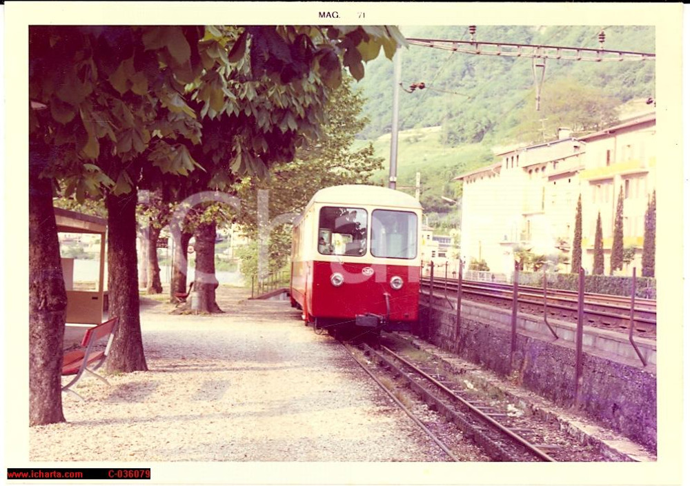 Fotografia d'epoca originale 1971 CH Ferrovia Monte Generoso, real photo 1