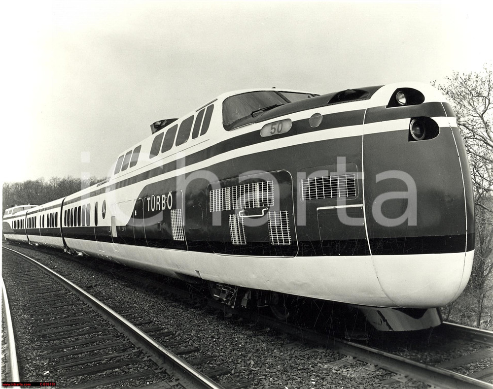 Fotografia d'epoca originale 1971 United Aircraft Corp. TURBO TRAIN, real photo 1