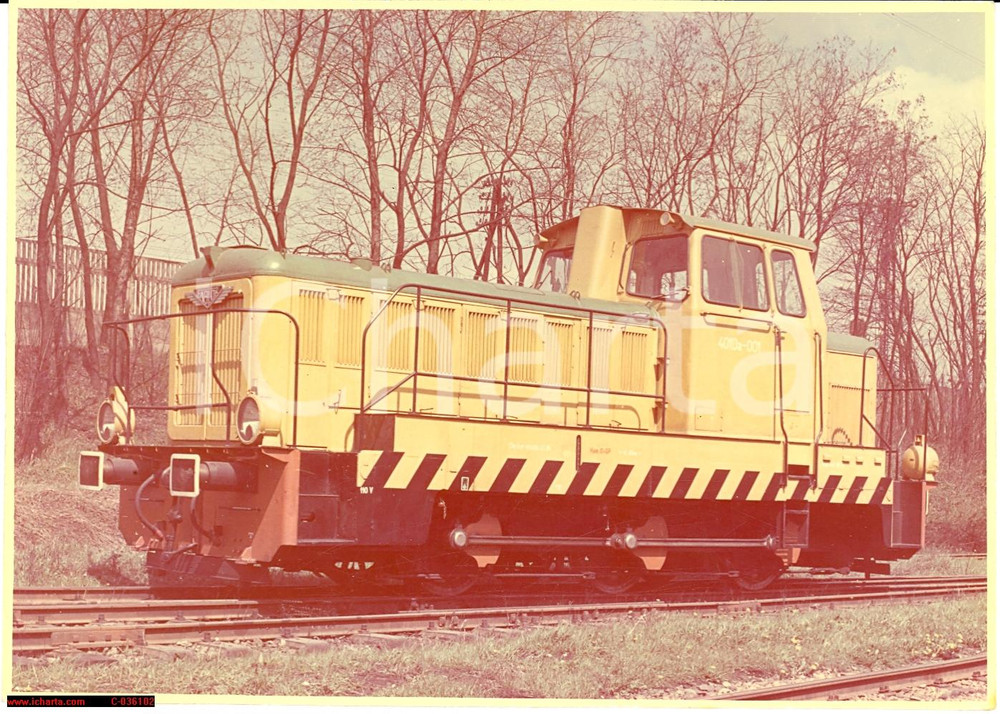Fotografia d'epoca originale 1970 Polonia FABLOK Lokomotywa 401 Da Polish locomotive 1