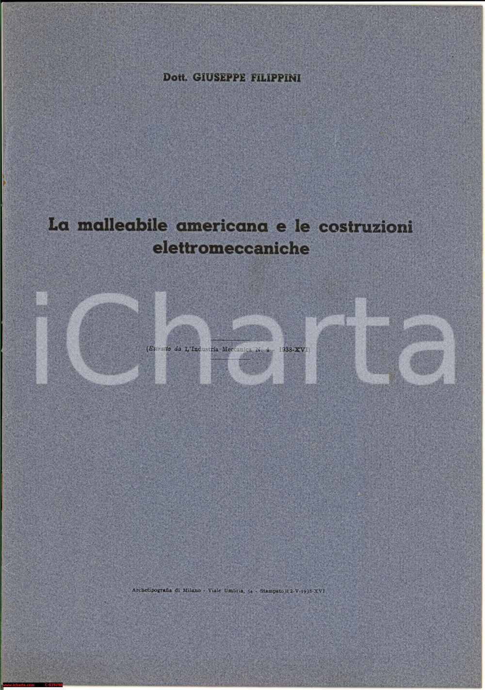 Libro, pubblicazione d epoca 1938 Giuseppe FILIPPINI La malleabile americana   AUTARCHIA  Libretto 1