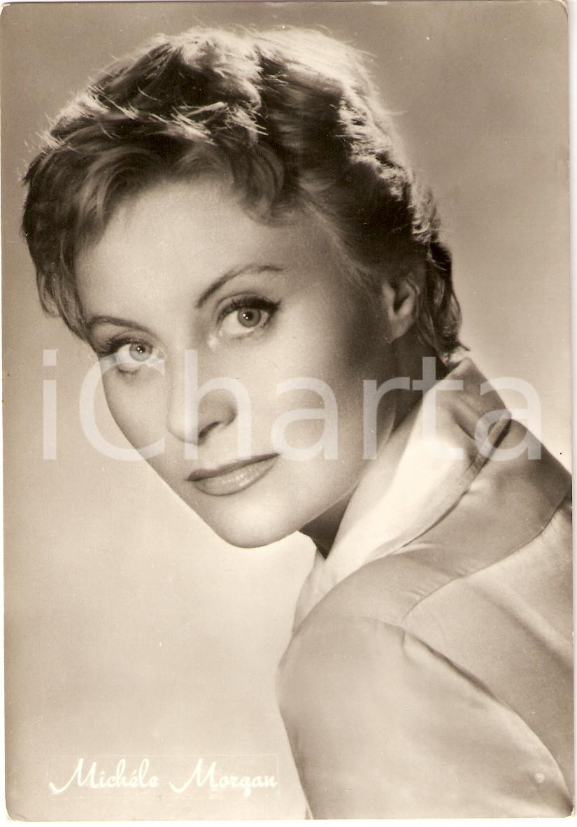Cartolina originale da collezione 1952 circa MICHELE MORGAN Fotografia seriale FG NV 1