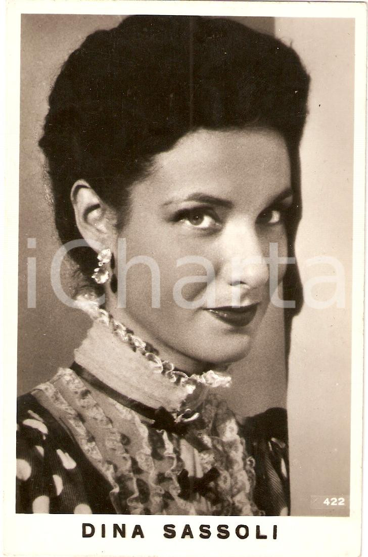 Cartolina originale da collezione 1945 circa DINA SASSOLI *Cartolina FP NV 1