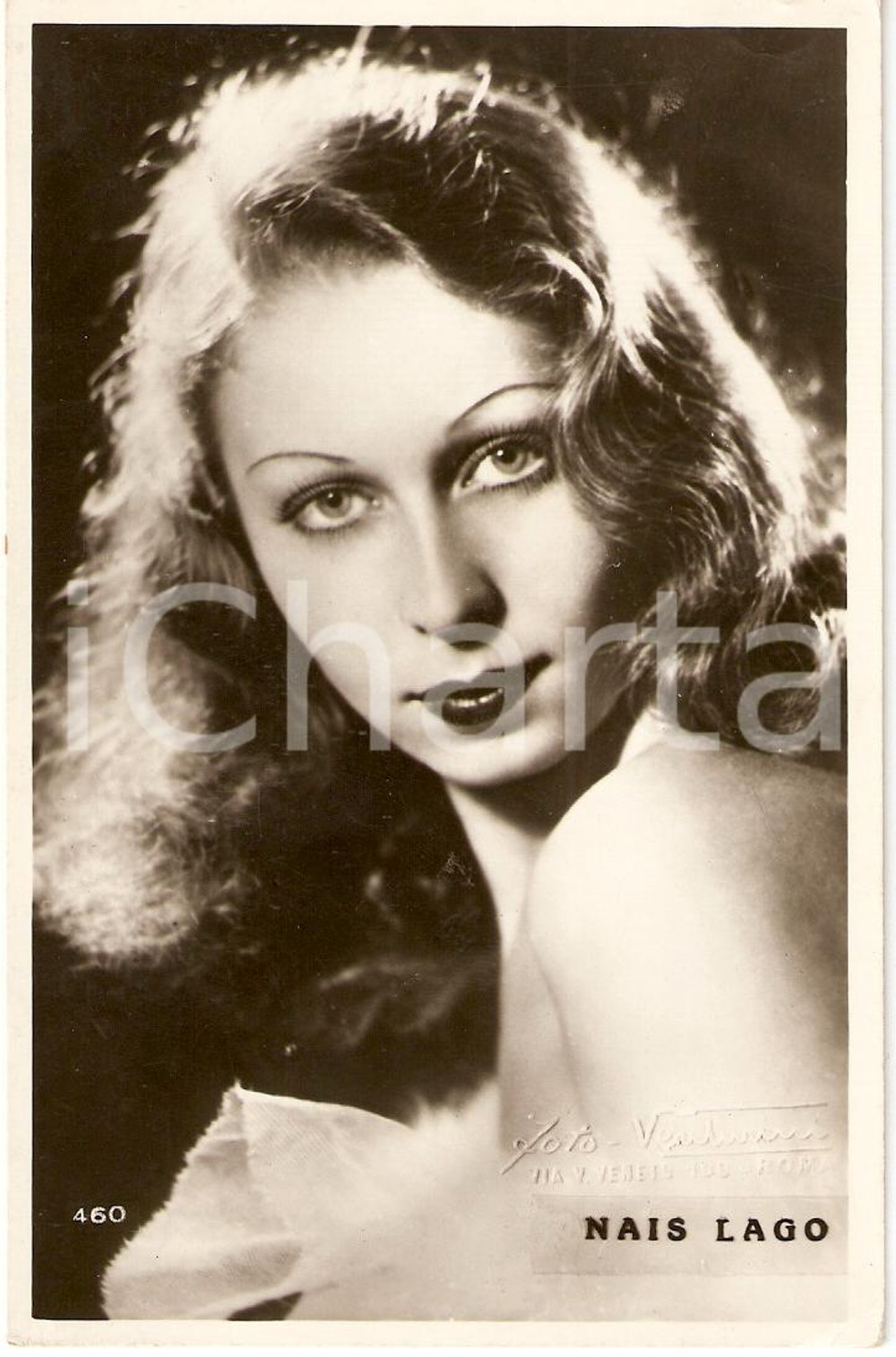 Cartolina originale da collezione 1945 circa Attrice NAIS LAGO *Cartolina VENTURINI FP NV 1