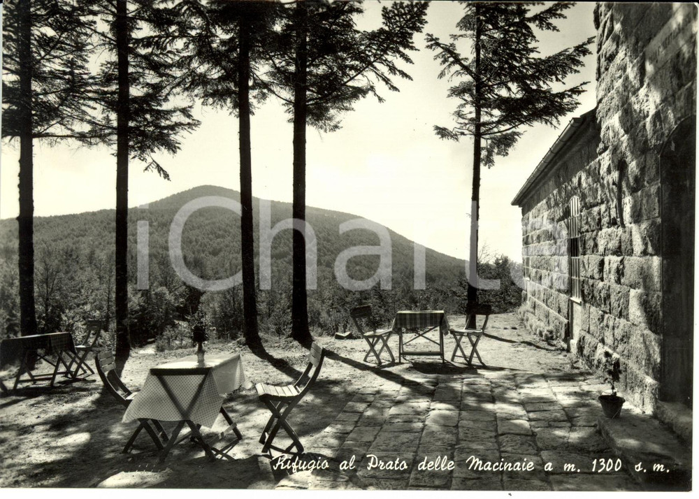 Cartolina originale da collezione 1958 CASTEL DEL PIANO GR Veduta del Rifugio PRATO DELLE MACINAIE FG VG 1