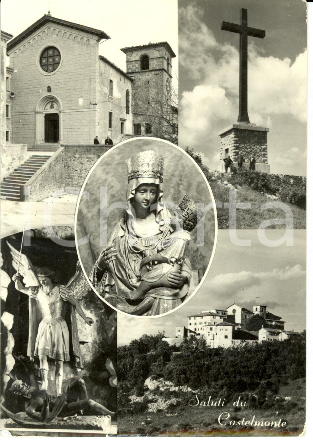 Cartolina originale da collezione 1956 PREPOTTO UD Vedutine del Santuario della BEATA VERGINE Cartolina FG VG 1