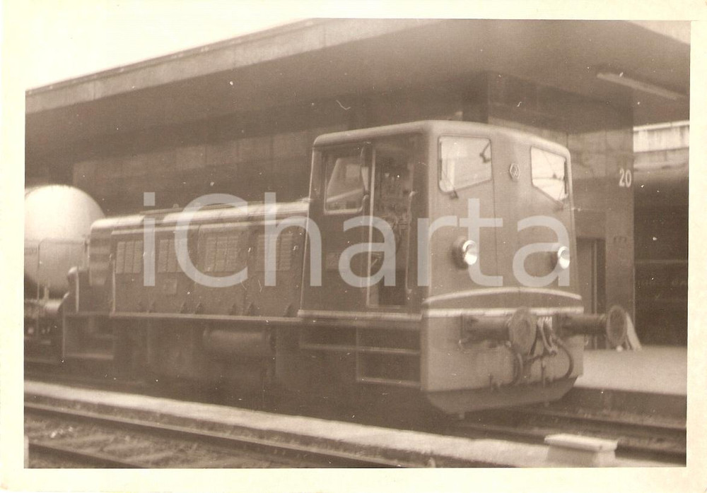 Fotografia d'epoca originale 1960 ca FF.SS. Locomotiva da manovra D230 *Fotografia 1