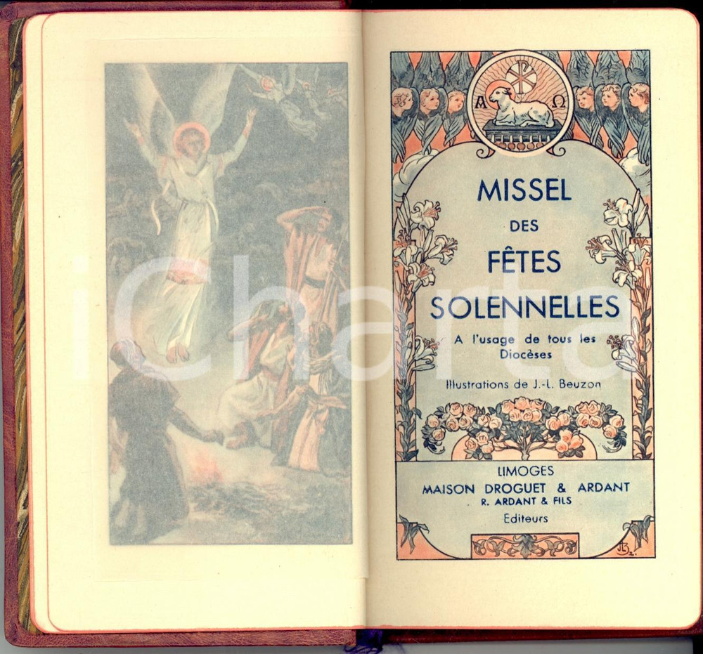 Libro, pubblicazione d'epoca 1935 MISSEL DES FETES SOLENNELLES Ed. Droguet & Ardant *Ill. BEUZON 1