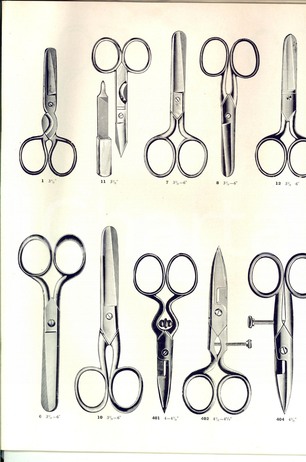 Materiale pubblicitario d’epoca 1950 ca SOLINGEN (D) Ditta Paul PESCH Forbici *Catalogo illustrato 1