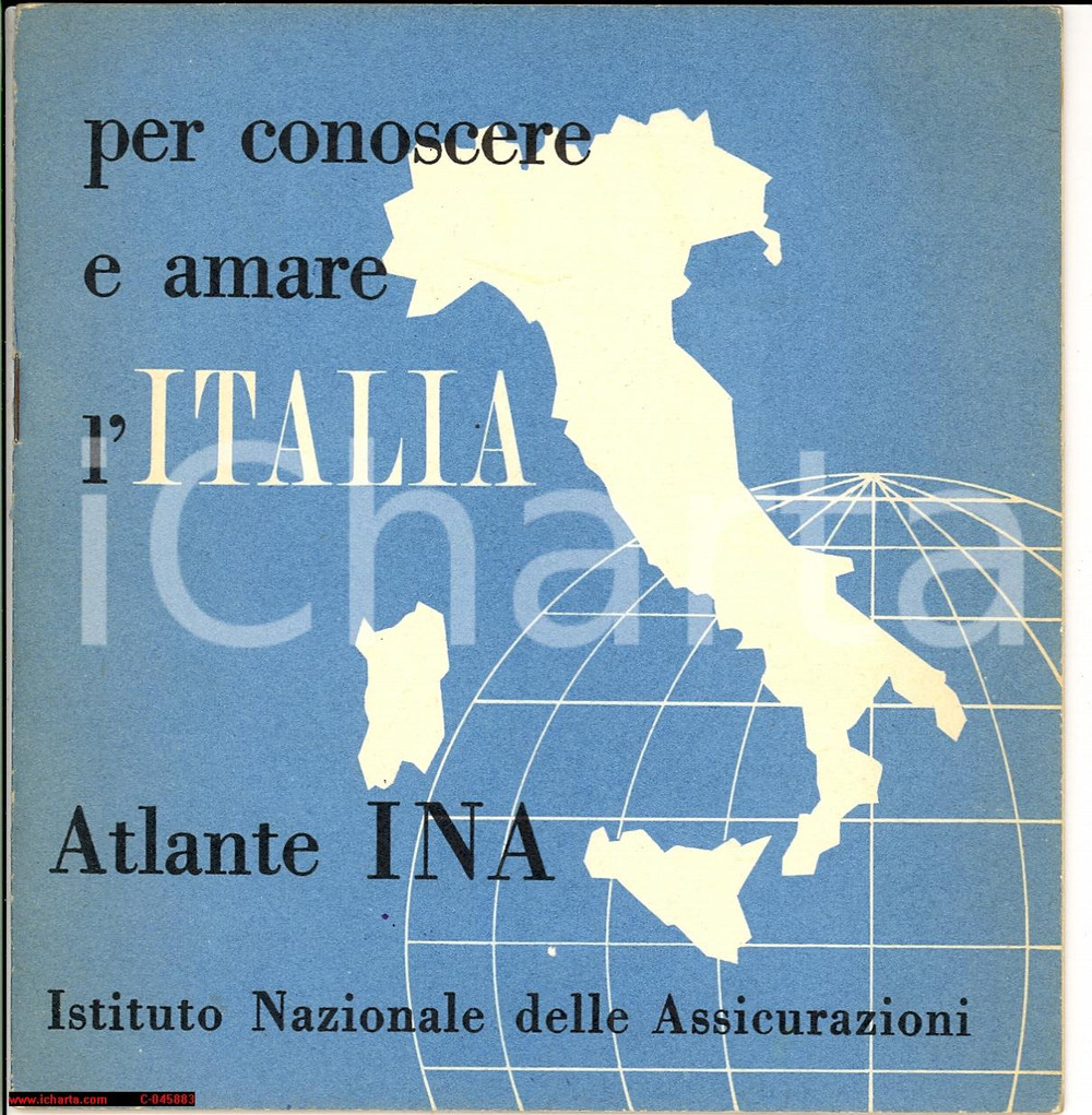Oggetto da collezione cartaceo 1956 INA NOVARA Conoscere e amare l'Italia libretto 1