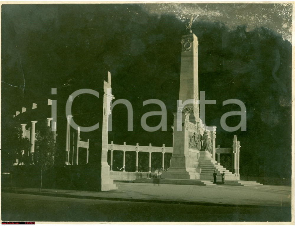 Fotografia d'epoca originale 1931 PALERMO Inaugurazione Monumento a CADUTI SICILIANI 1