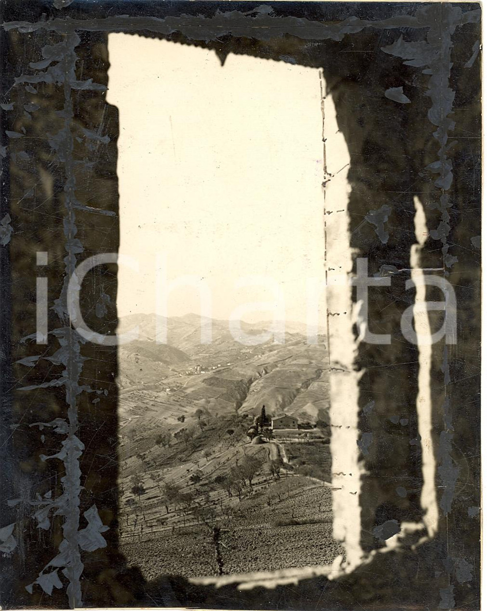 Fotografia d'epoca originale 1930 PREDAPPIO (FC) Veduta Rocca delle CAMINATE foto 1