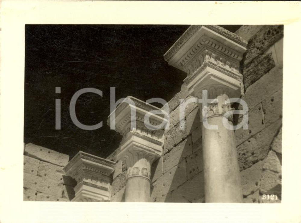 Fotografia d epoca originale 1936 LEPTIS MAGNA LIBIA Il Foro Nuovo Severiano Vera fotografia 1