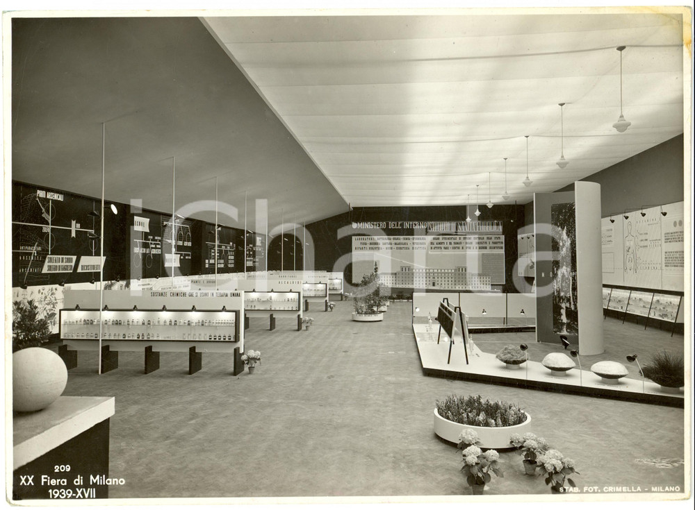 Fotografia d epoca originale 1939 MILANO Mostra chimicofarmaceutica alla XX FIERA Fotografia 1