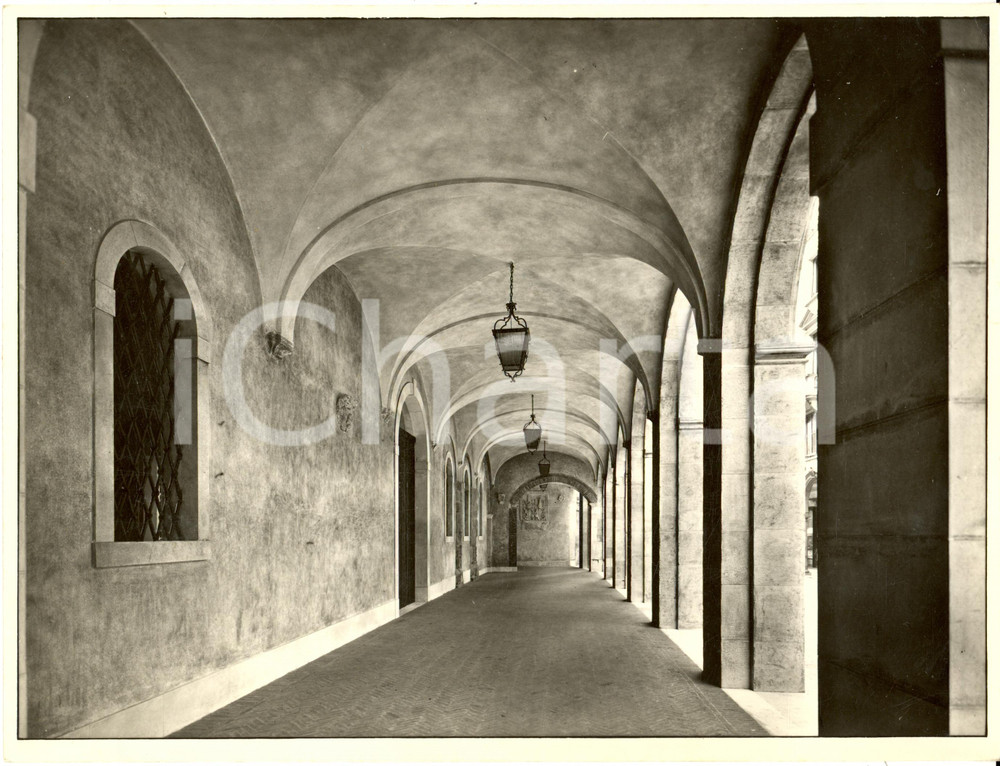 Fotografia d epoca originale 1939 PADOVA Portico del Palazzo degli Anziani Vera fotografia 1