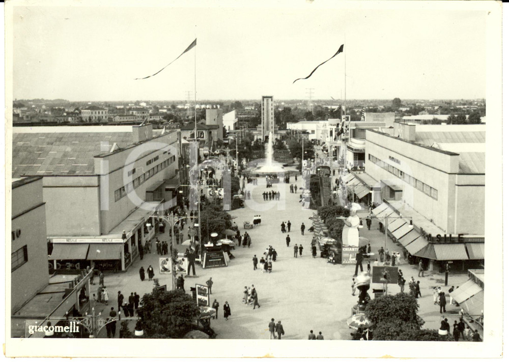 Fotografia d epoca originale 1940 PADOVA Veduta generale della Fiera di Padova Foto ANIMATA 1