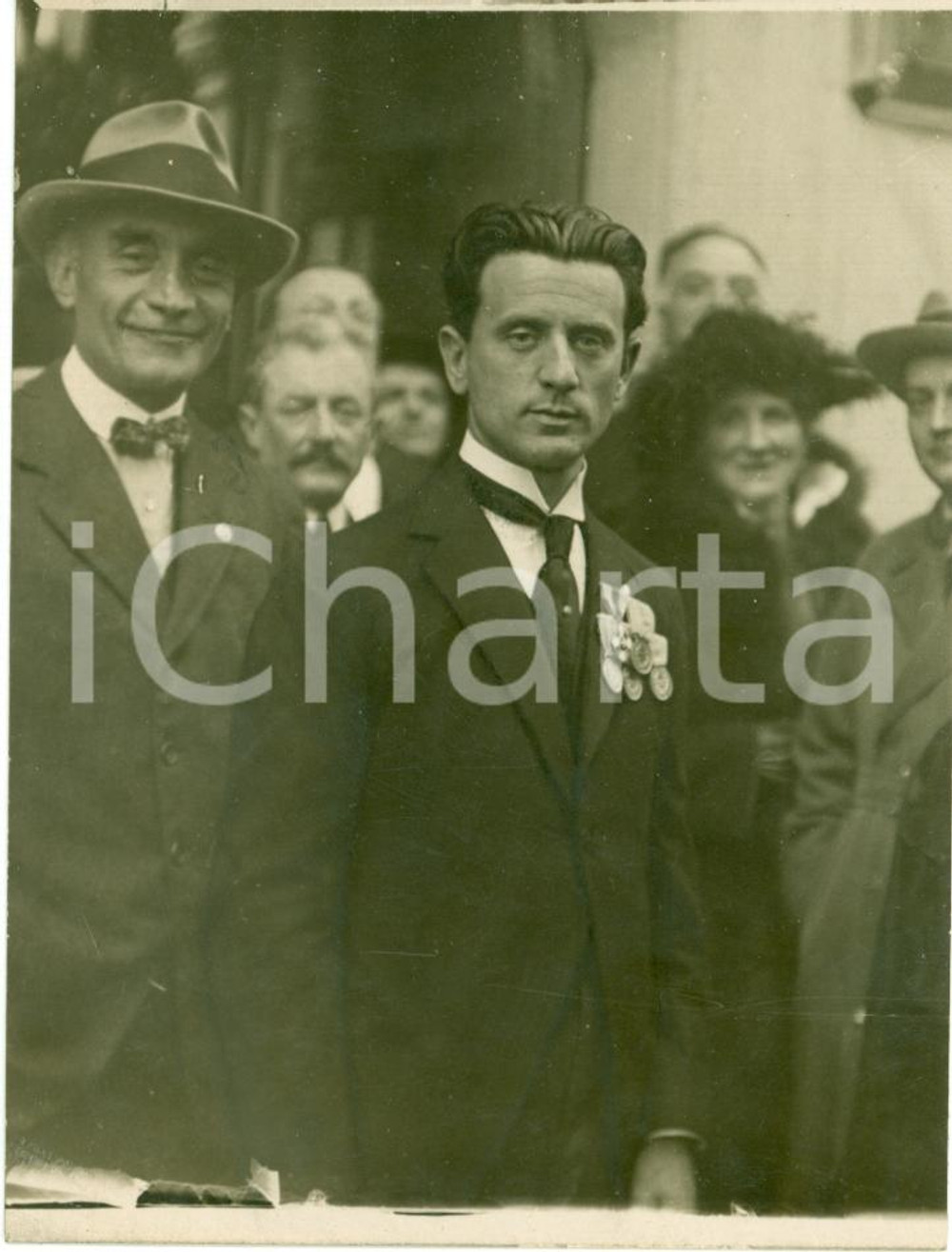Fotografia d epoca originale 1930 ca Ritratto del grande pilota Antonio LOCATELLI Fotografia 1