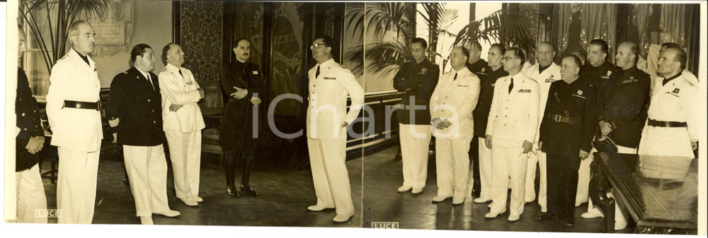 Fotografia d epoca originale 1939 ROMA Gian Giacomo BORGHESE prende possesso della carica di Governatore FOTO 1