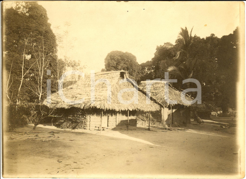 Fotografia d epoca originale 1935 ca SOMALIA Tipiche capanne indigene Vera fotografia 1