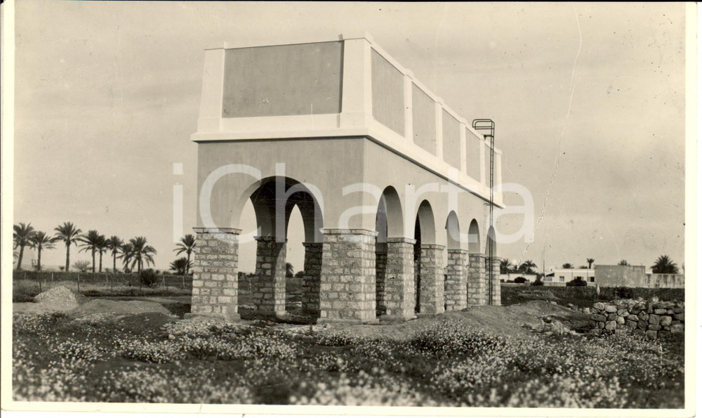 Fotografia d epoca originale 1933 BENGASI Serbatoio impianto idrico EL GUARSCIA  Fotografia 1