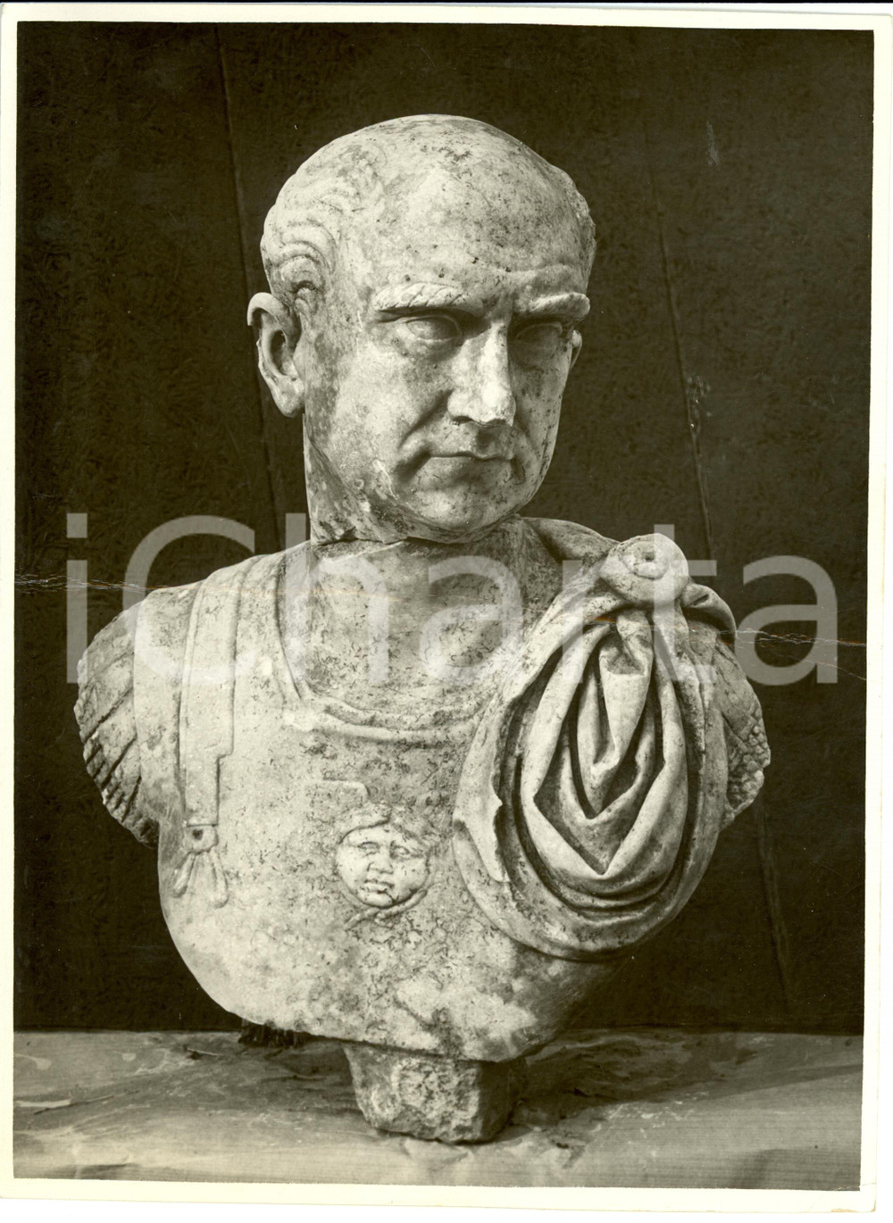 Fotografia d epoca originale 1938 TRIESTE Busto procuratore Quinto Petronio MODESTO Fotografia DANNEGGIATA 1