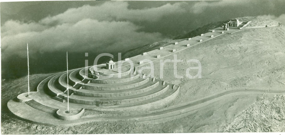 Fotografia d epoca originale 1935 MONTE GRAPPA VI Plastico generale Sacrario Militare FOTOGRAFIA COEVA 1