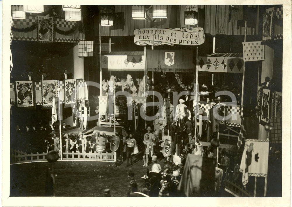 Fotografia d epoca originale 1930 TORINO Torneo MEDIEVALE in onore dei SAVOIA Fotografia 1