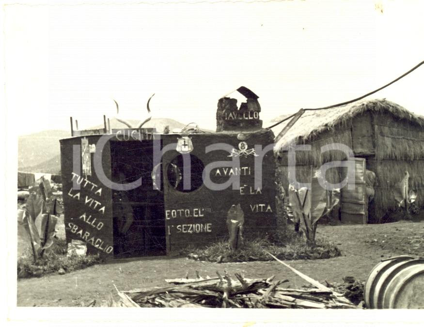 Fotografia d epoca originale 1938 JAVELLO ETIOPIA Cucina littoria  Tutta la vita allo sbaraglio Foto 1