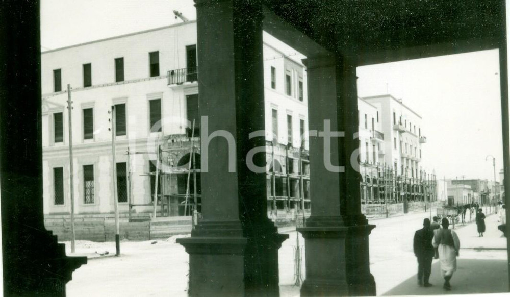 Fotografia d epoca originale 1934 BENGASI Costruzione della nuova stazione marittima Fotografia ANIMATA 1