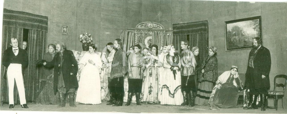 Fotografia d epoca originale 1930 ca MILANO Compagnia del Teatro di MOSCA al Teatro ALLA SCALA Fotografia 1