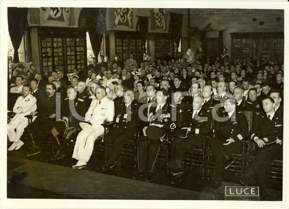 Fotografia d epoca originale 1939 ROMA Cerimonia di inaugurazione Ente Italiano Scambi con la GERMANIA Foto 1