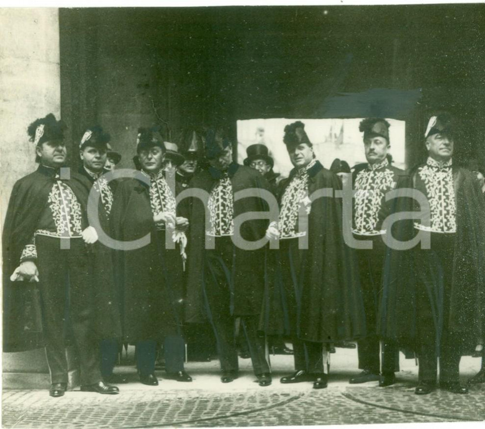 Fotografia d epoca originale 1929 ROMA Accademici d ITALIA nelle nuove uniformi Fotografia 1