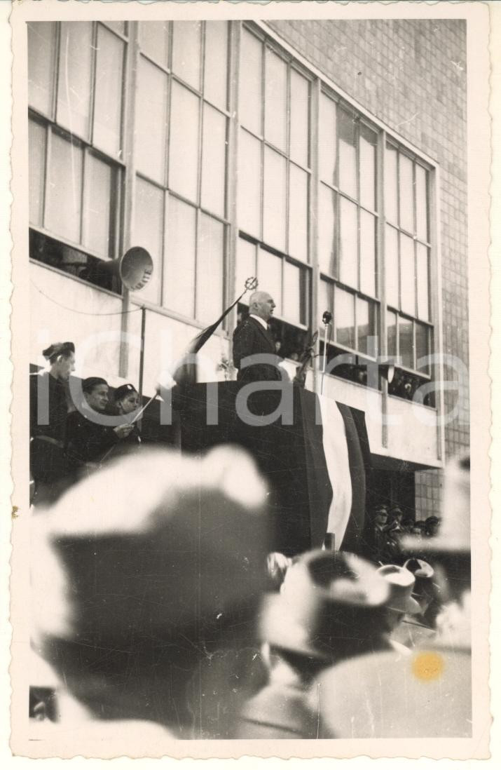 Fotografia d epoca originale 1942 GALLARATE Commemorazione Mario BRUMANA fondatore del Fascio Foto 12 1