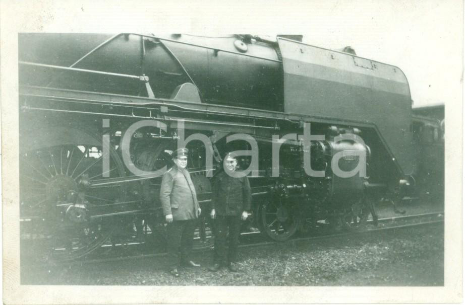 Fotografia d epoca originale 1938 DORTMUND DE Locomotiva 03222 con cui viaggia Benito MUSSOLINI Fotografia 1
