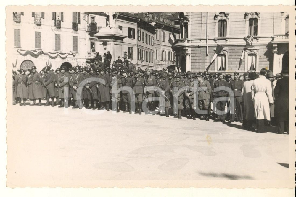 Fotografia d epoca originale 1942 GALLARATE Commemorazione Mario BRUMANA fondatore del Fascio Foto 15 1