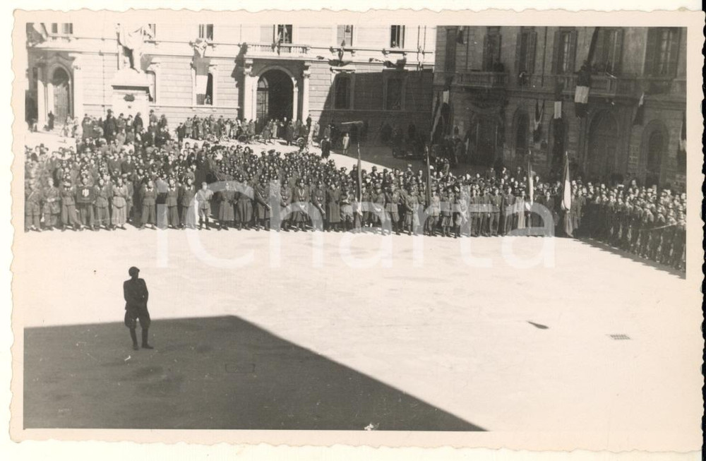Fotografia d epoca originale 1942 GALLARATE Commemorazione Mario BRUMANA fondatore del Fascio Foto 14 1