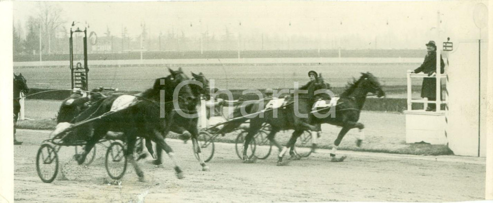 Fotografia d epoca originale 1939 MILANO Ippica Cavallo YAGO CLYDE vince Premio Ente Nazionale a SAN SIRO 1