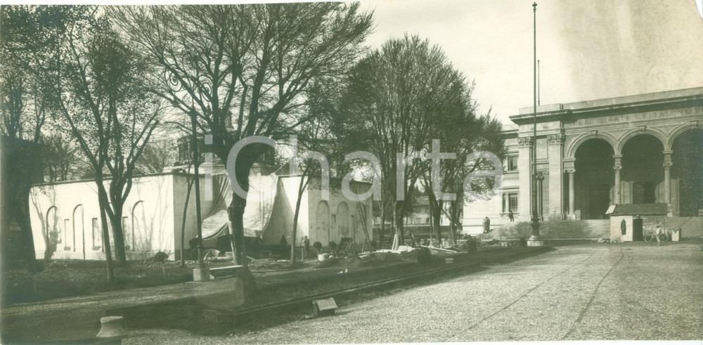 Fotografia d epoca originale 1922 FIRENZE Lavori per l Esposizione della PRIMAVERILE FIORENTINA Fotografia 1