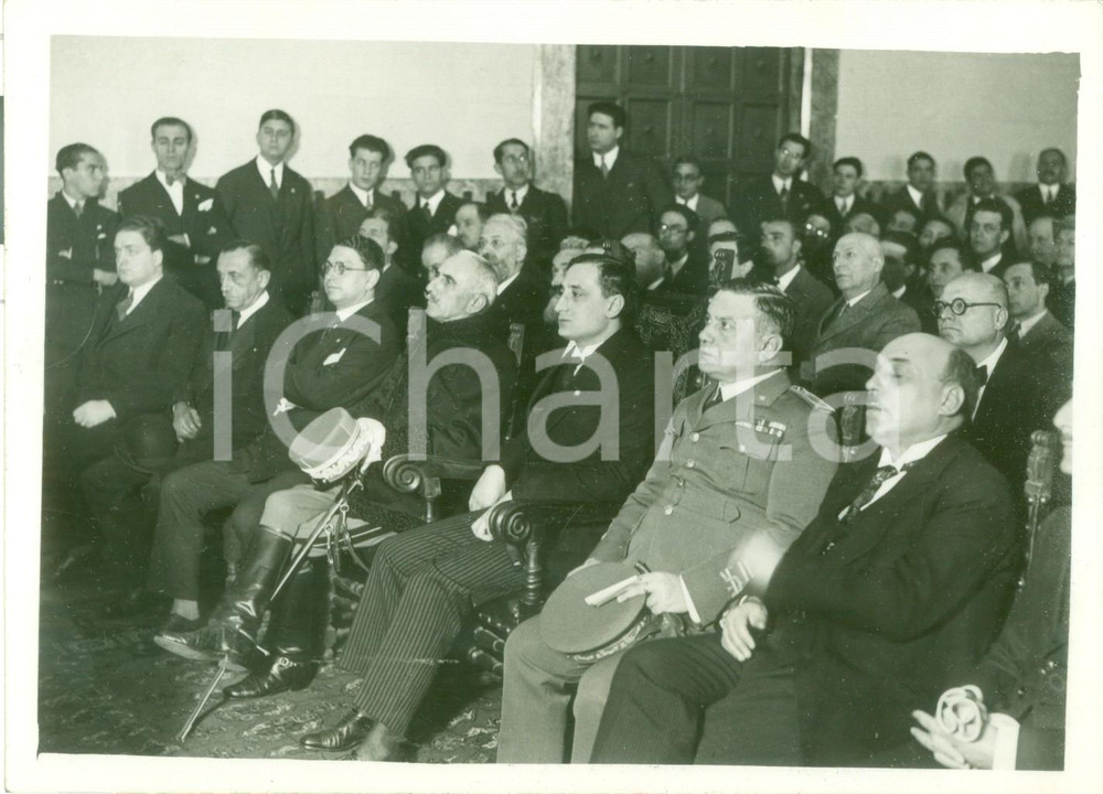 Fotografia d epoca originale 1930 ca ROMA Inaugurazione anno accademico Regio Istituto Scienze Economiche 1