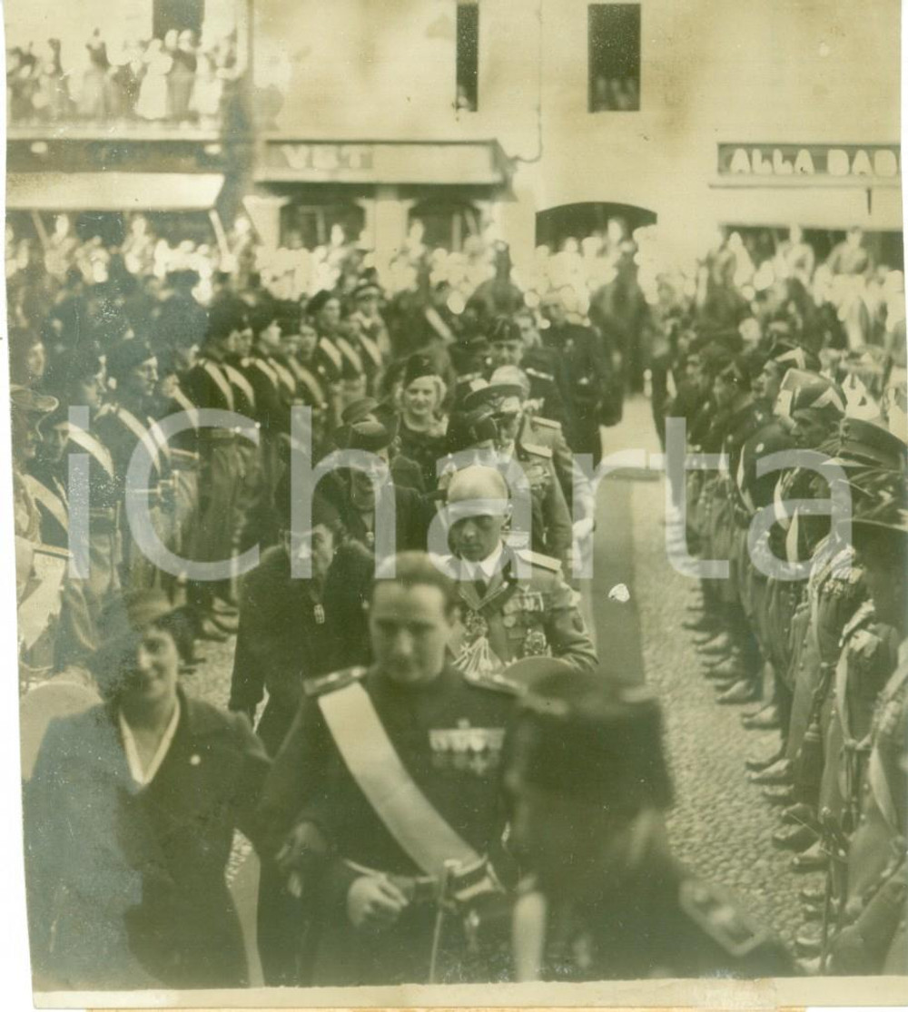 Fotografia d epoca originale 1937 MILANO Duca di BERGAMO alle nozze STARACE  VIOLA Fotografia DANNEGGIATA 1